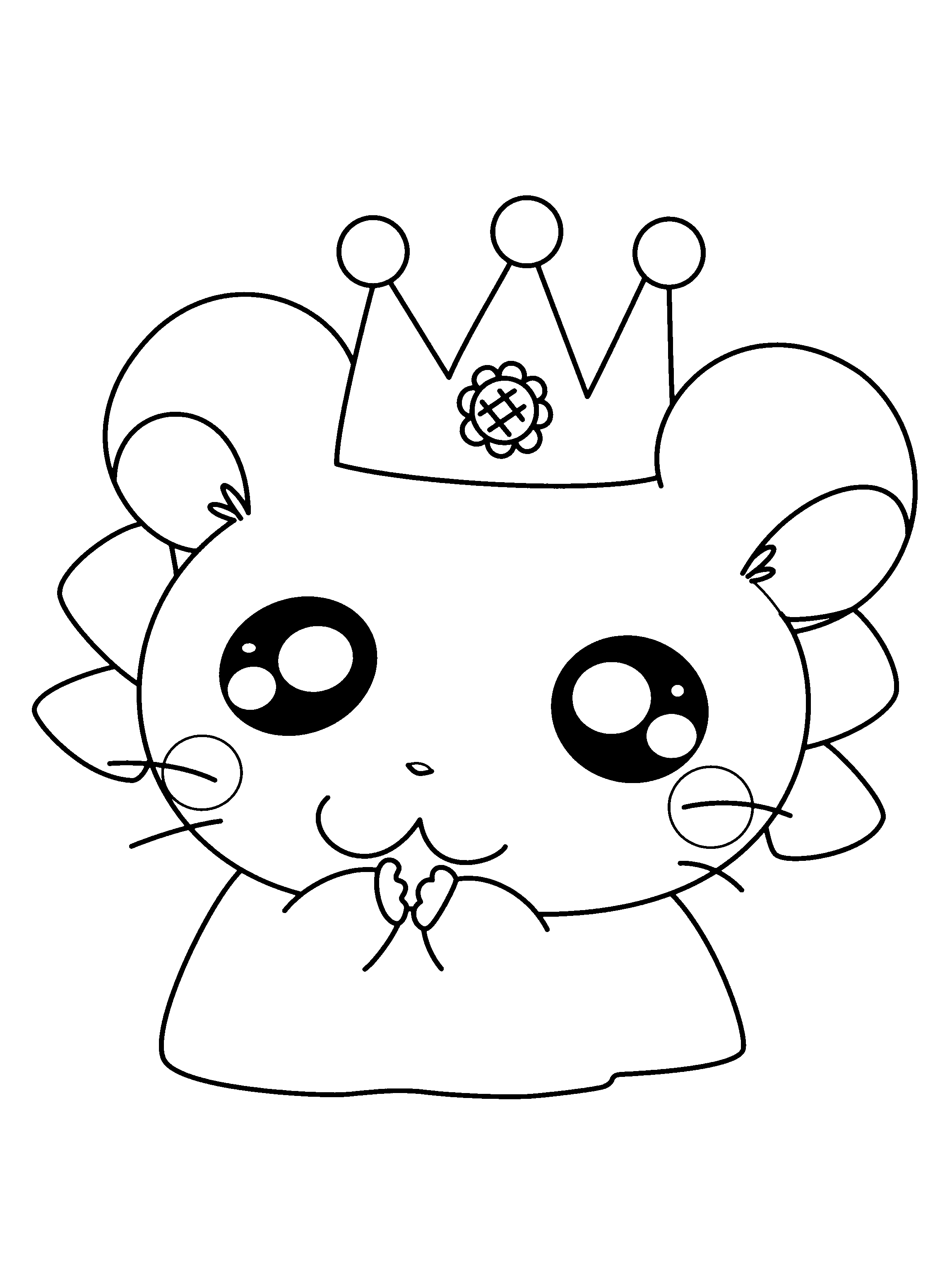 Coloring page: Hamtaro (Cartoons) #39930 - Free Printable Coloring Pages