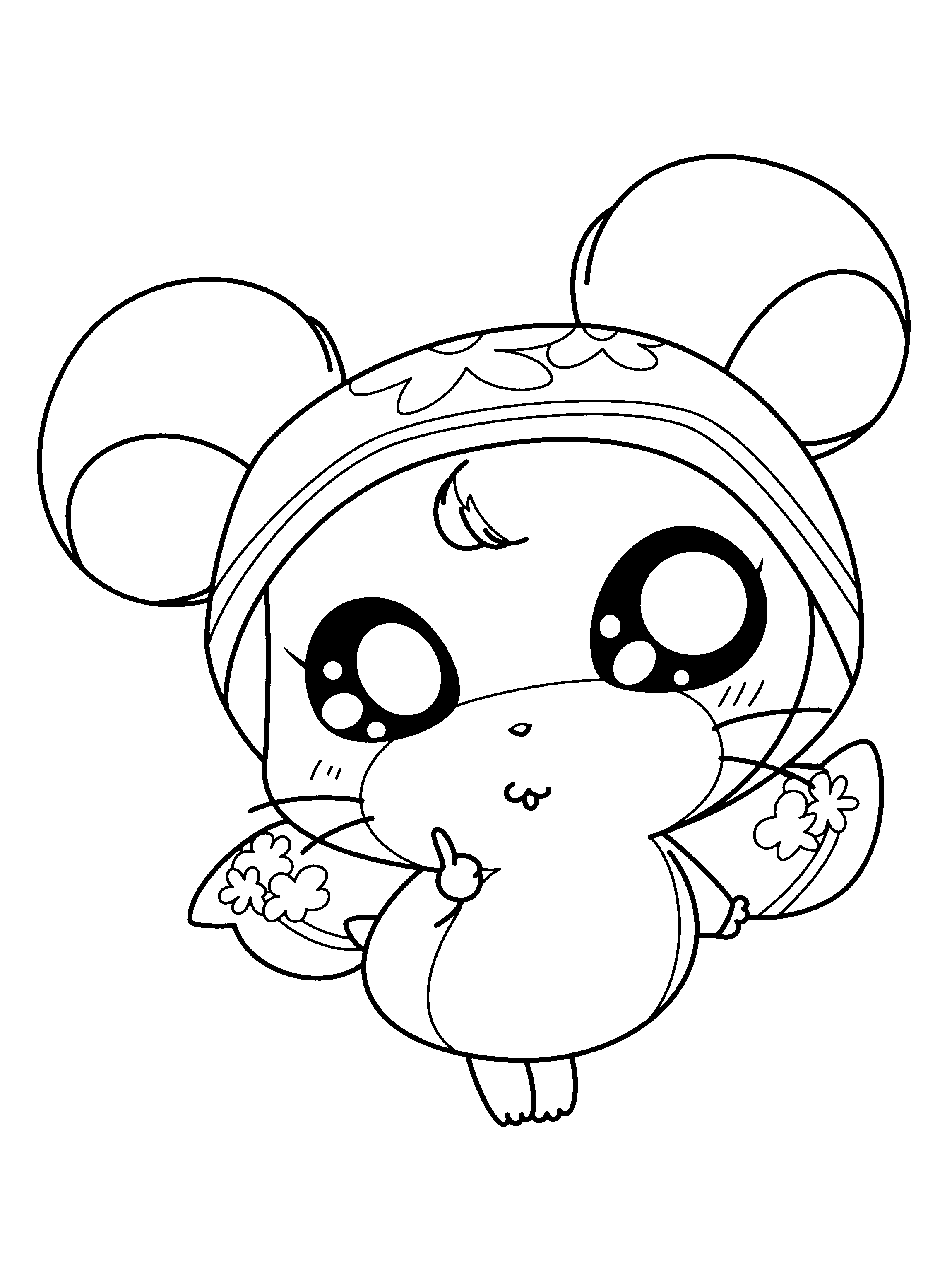 Coloring page: Hamtaro (Cartoons) #39941 - Free Printable Coloring Pages