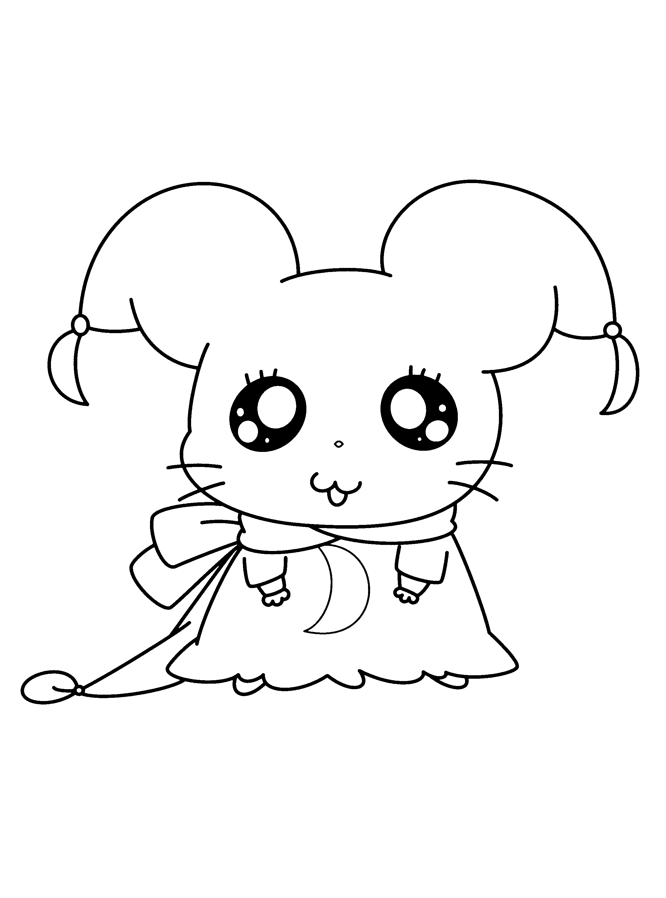 Coloring page: Hamtaro (Cartoons) #39944 - Free Printable Coloring Pages