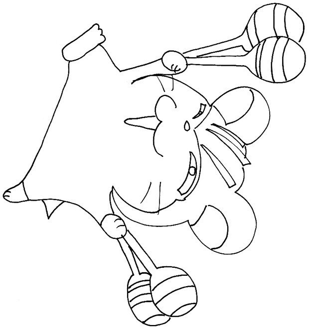 Coloring page: Hamtaro (Cartoons) #39946 - Free Printable Coloring Pages