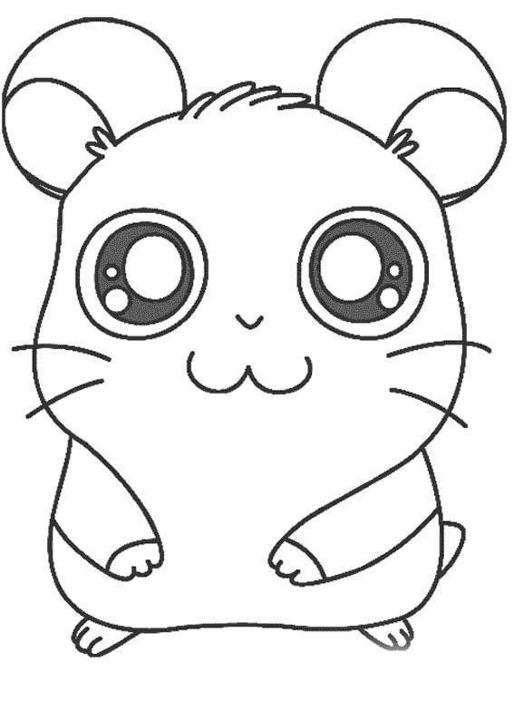 Coloring page: Hamtaro (Cartoons) #39948 - Free Printable Coloring Pages