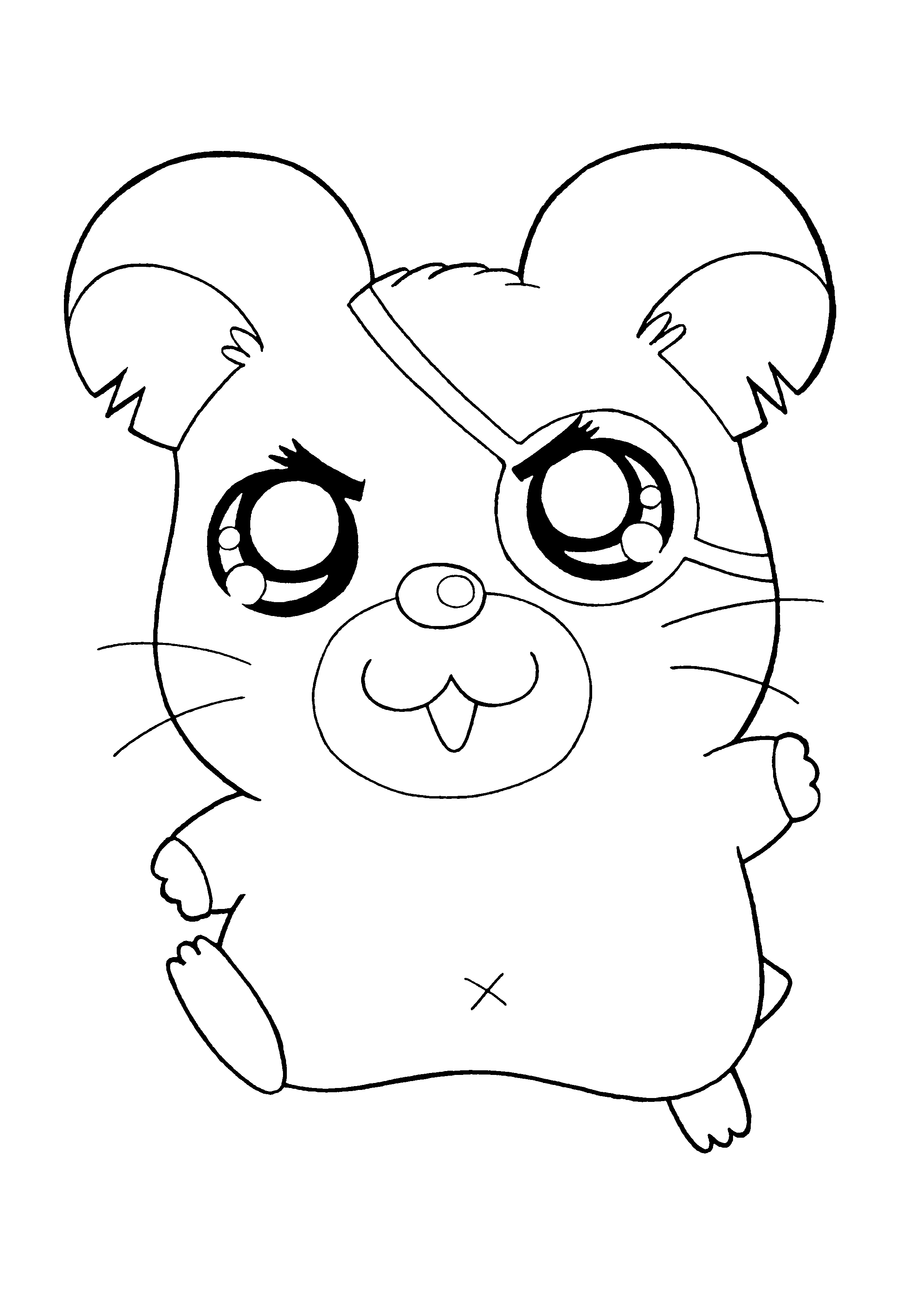 Coloring page: Hamtaro (Cartoons) #39949 - Free Printable Coloring Pages