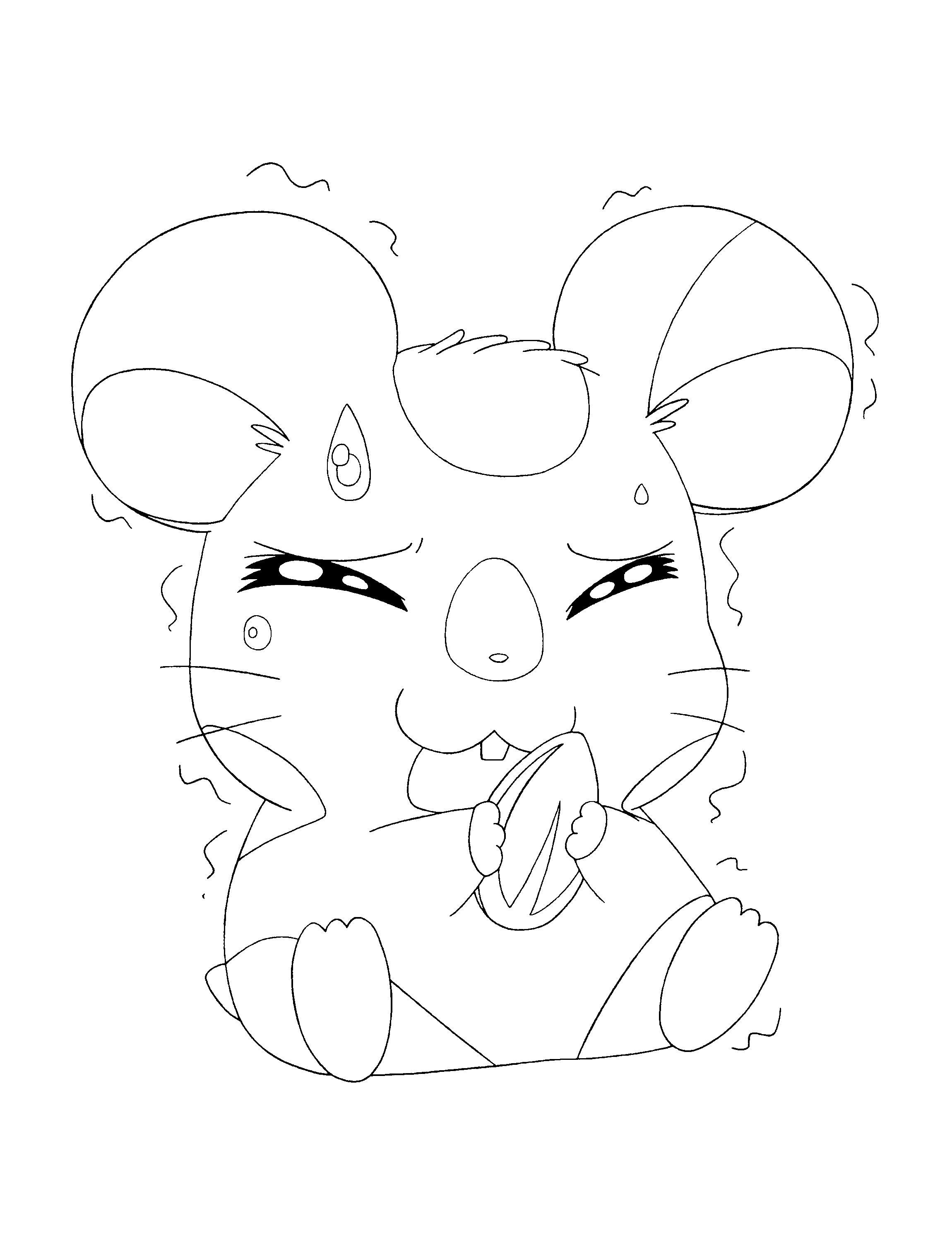 Coloring page: Hamtaro (Cartoons) #39957 - Free Printable Coloring Pages
