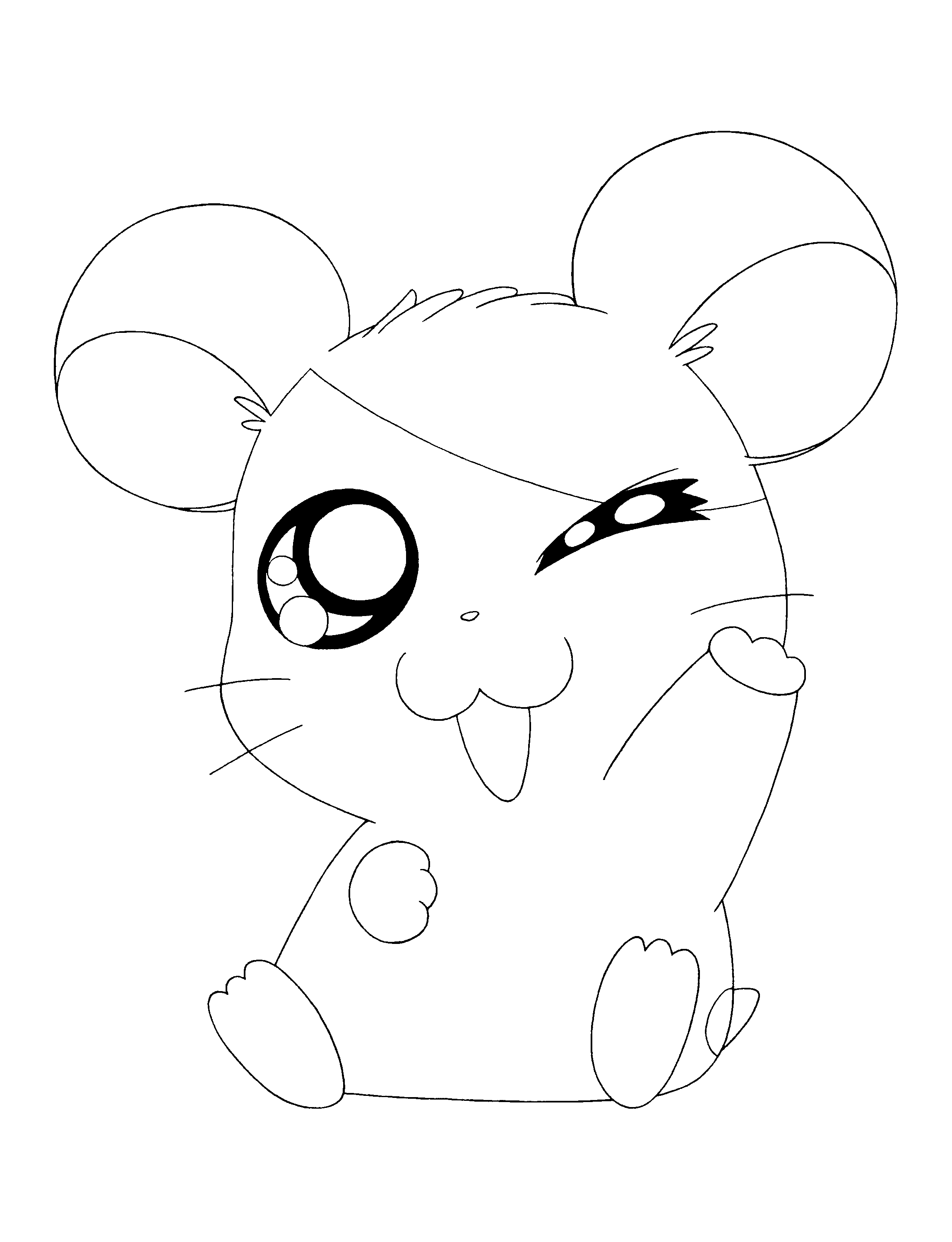 Coloring page: Hamtaro (Cartoons) #39967 - Free Printable Coloring Pages