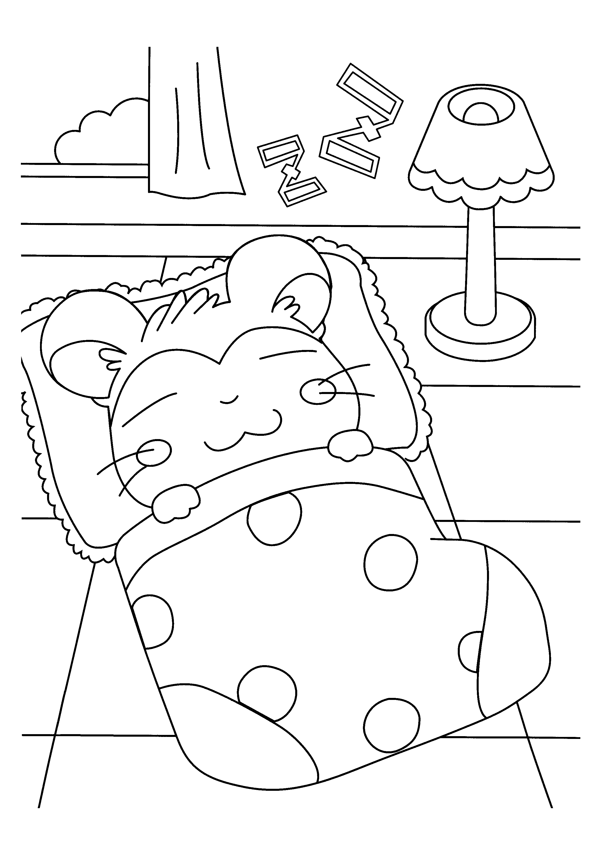 Coloring page: Hamtaro (Cartoons) #39978 - Free Printable Coloring Pages