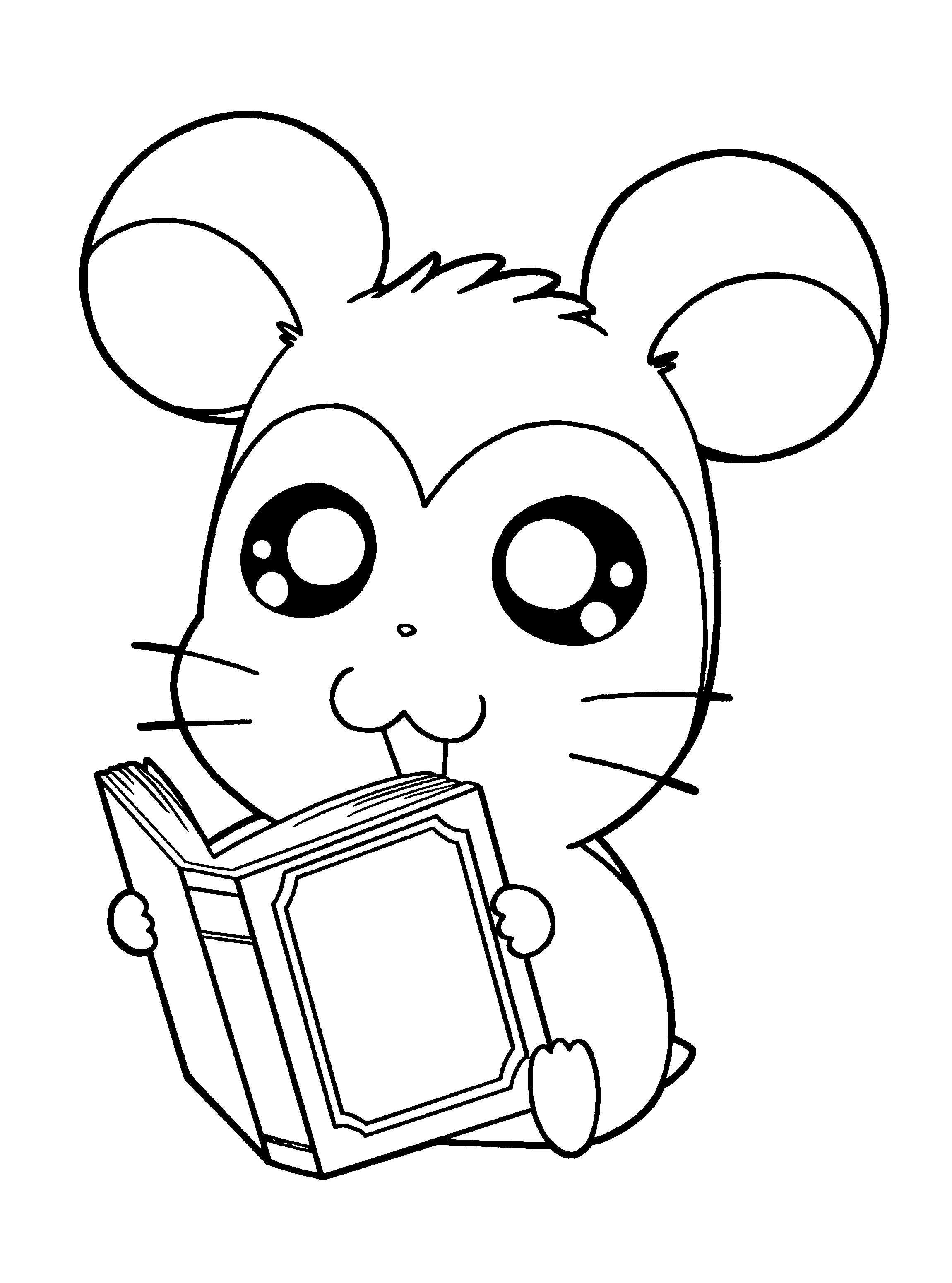 Coloring page: Hamtaro (Cartoons) #39990 - Free Printable Coloring Pages