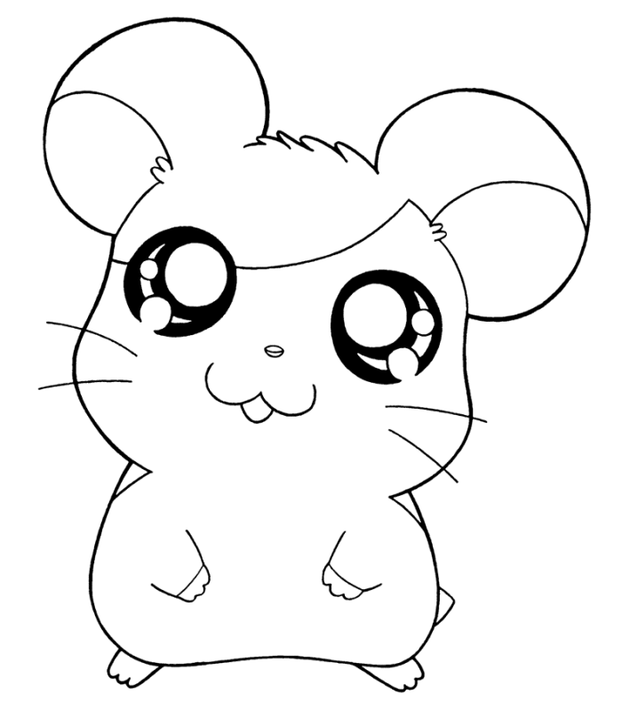 Coloring page: Hamtaro (Cartoons) #39991 - Free Printable Coloring Pages
