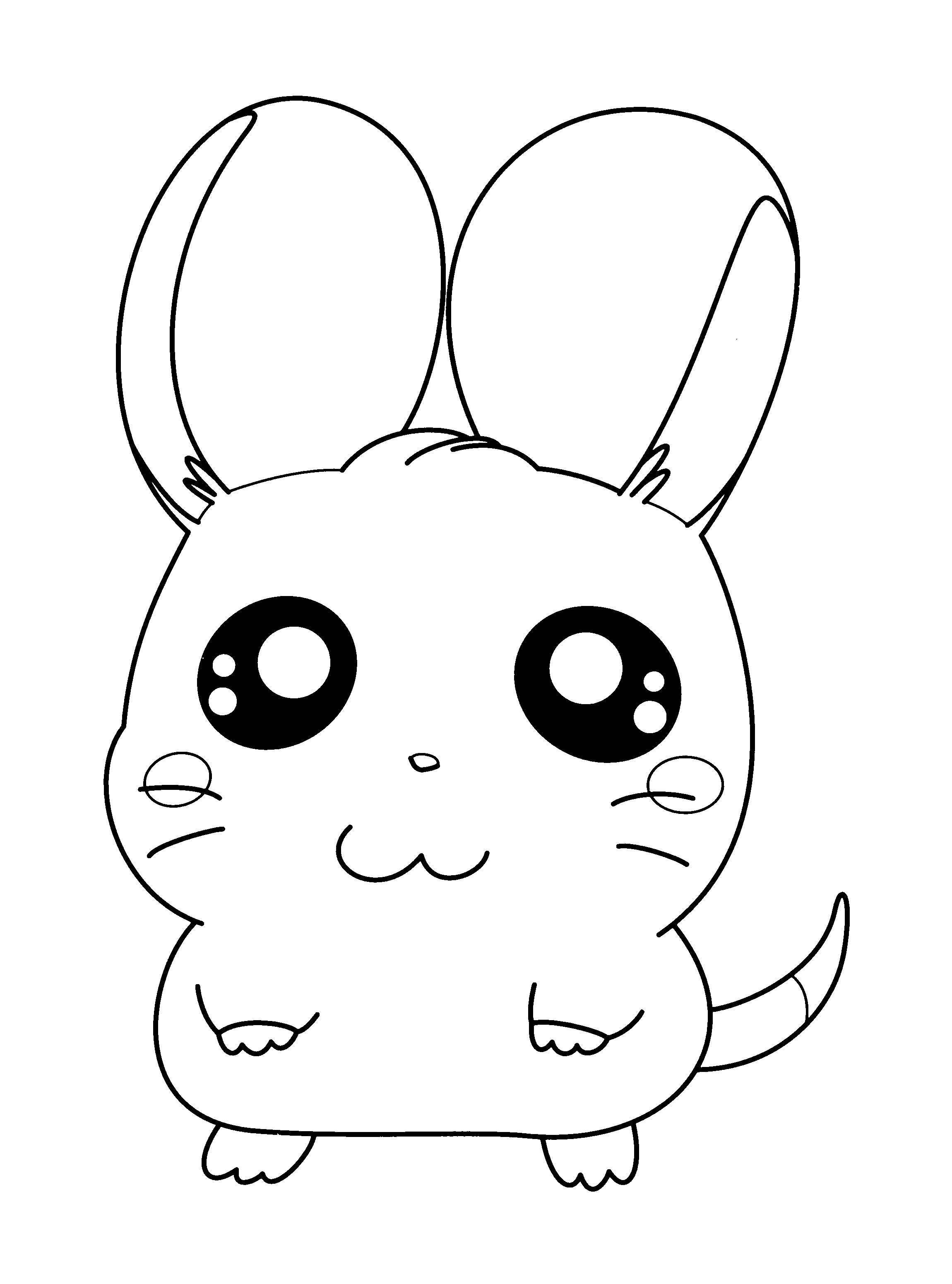 Coloring page: Hamtaro (Cartoons) #39993 - Free Printable Coloring Pages