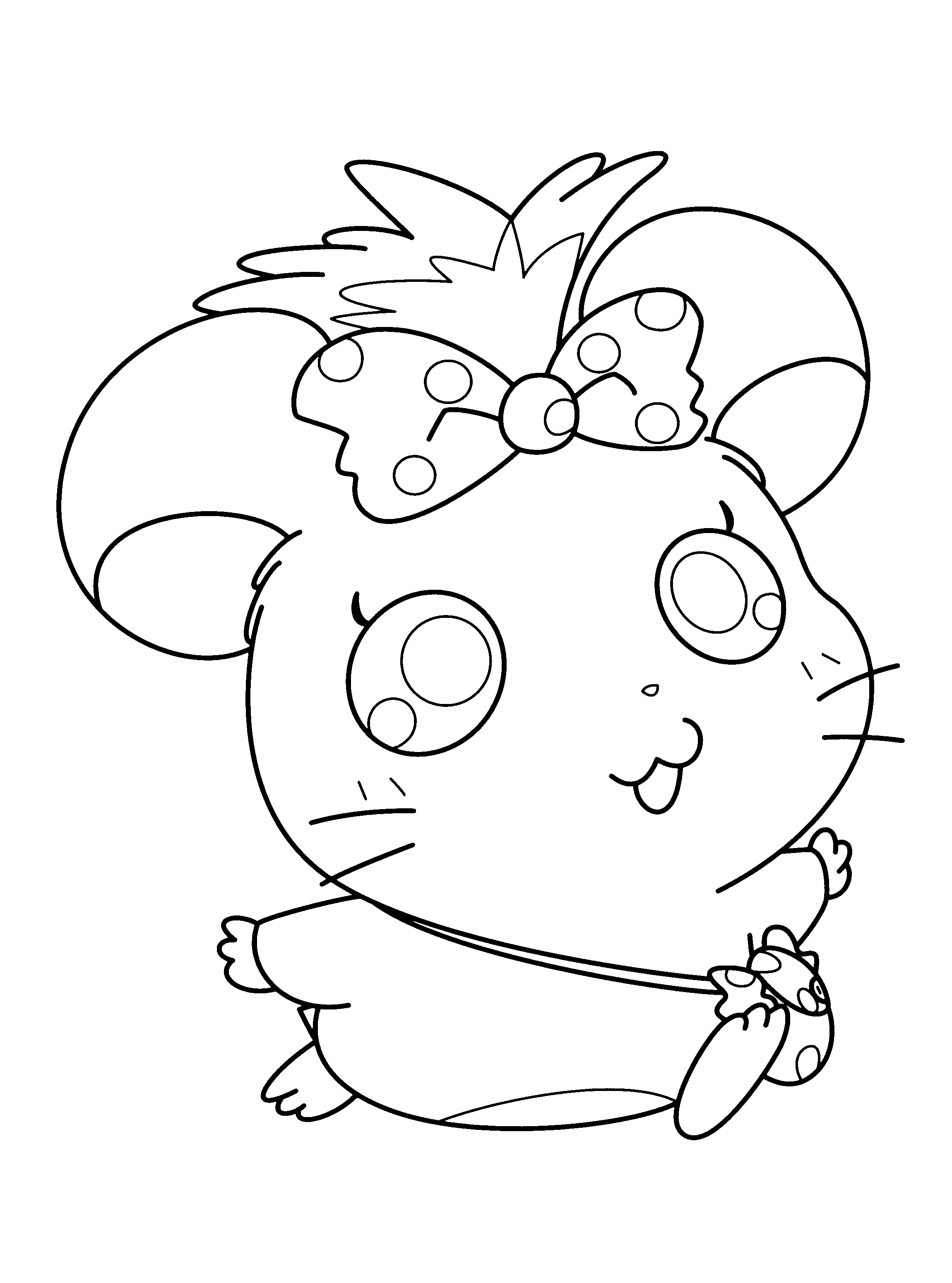 Coloring page: Hamtaro (Cartoons) #39996 - Free Printable Coloring Pages