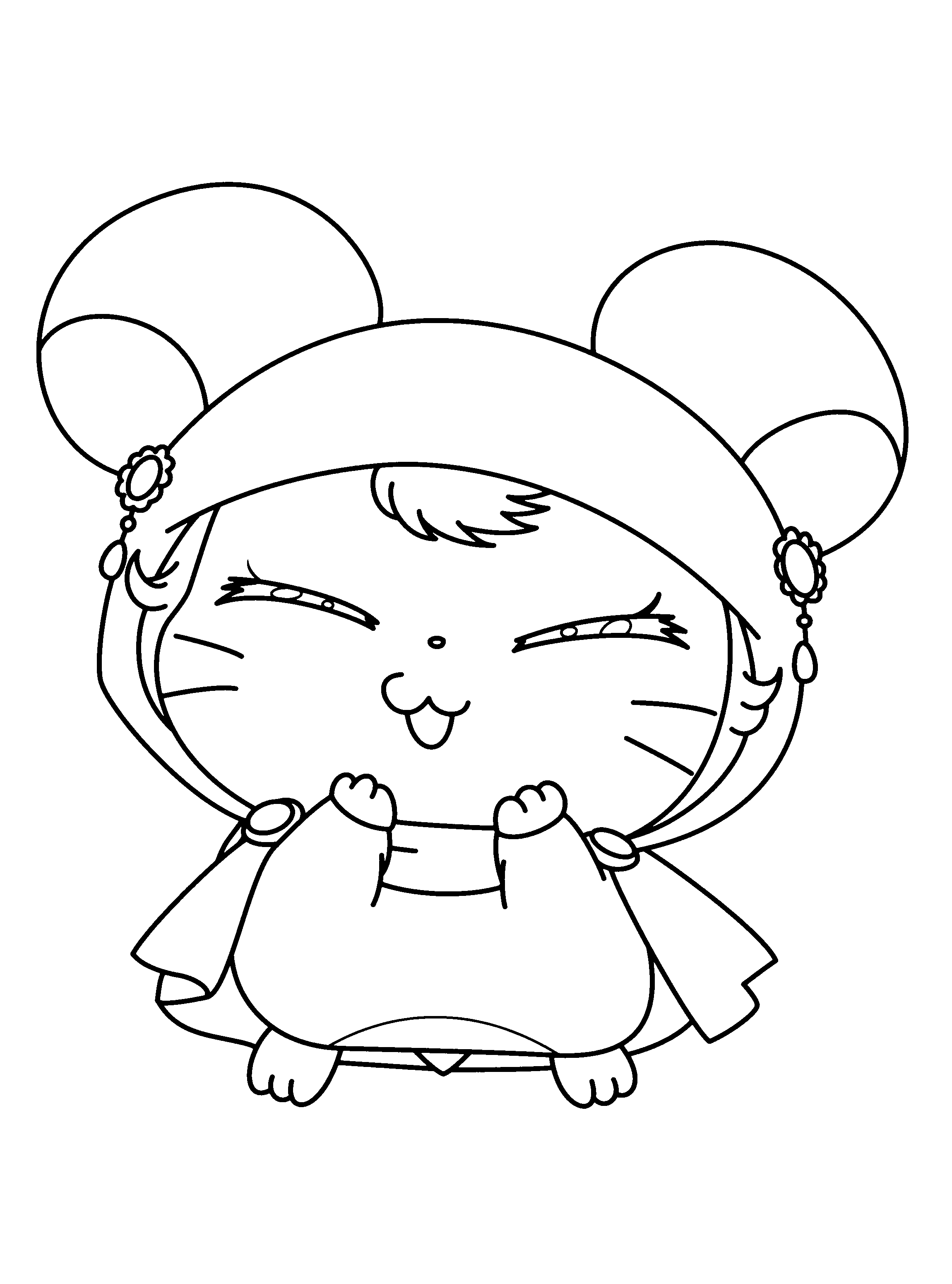 Coloring page: Hamtaro (Cartoons) #39997 - Free Printable Coloring Pages