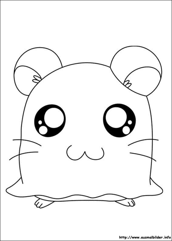 Coloring page: Hamtaro (Cartoons) #40003 - Free Printable Coloring Pages