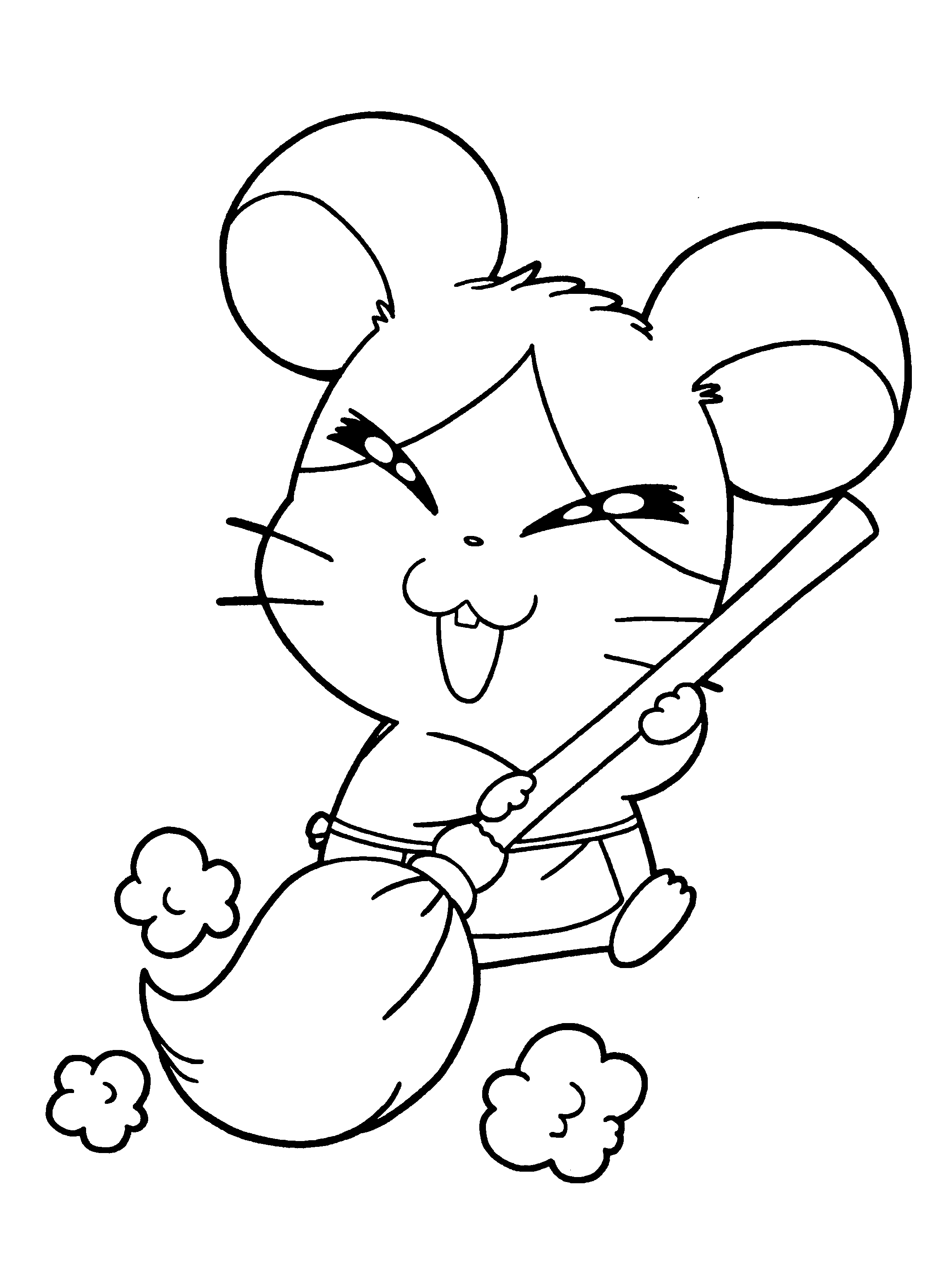 Coloring page: Hamtaro (Cartoons) #40004 - Free Printable Coloring Pages