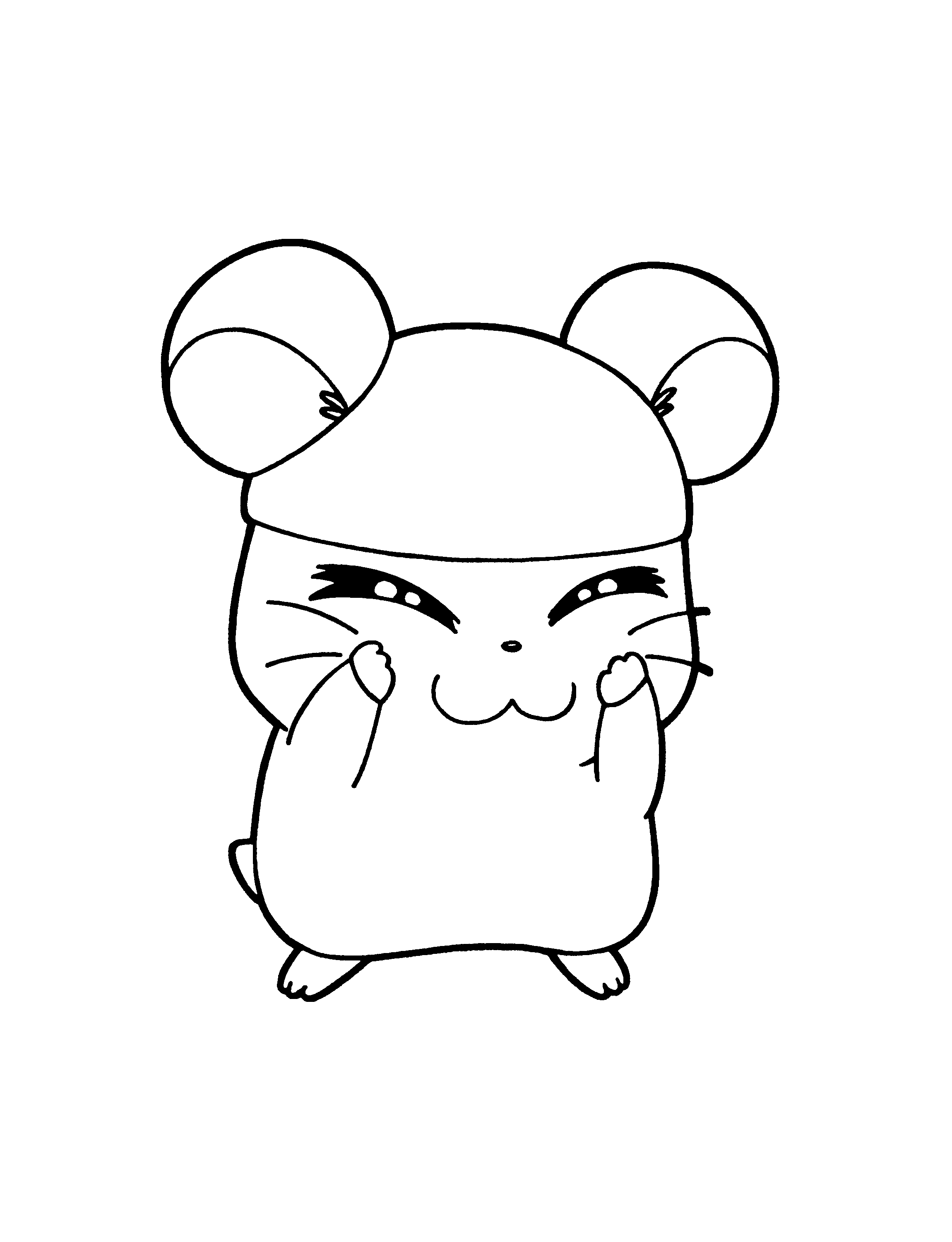 Coloring page: Hamtaro (Cartoons) #40005 - Free Printable Coloring Pages