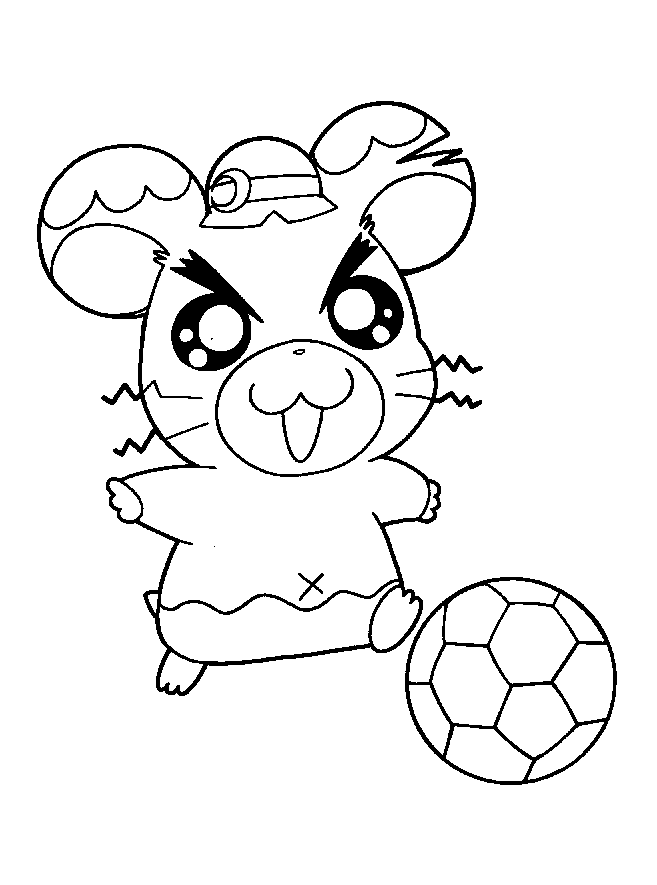 Coloring page: Hamtaro (Cartoons) #40011 - Free Printable Coloring Pages