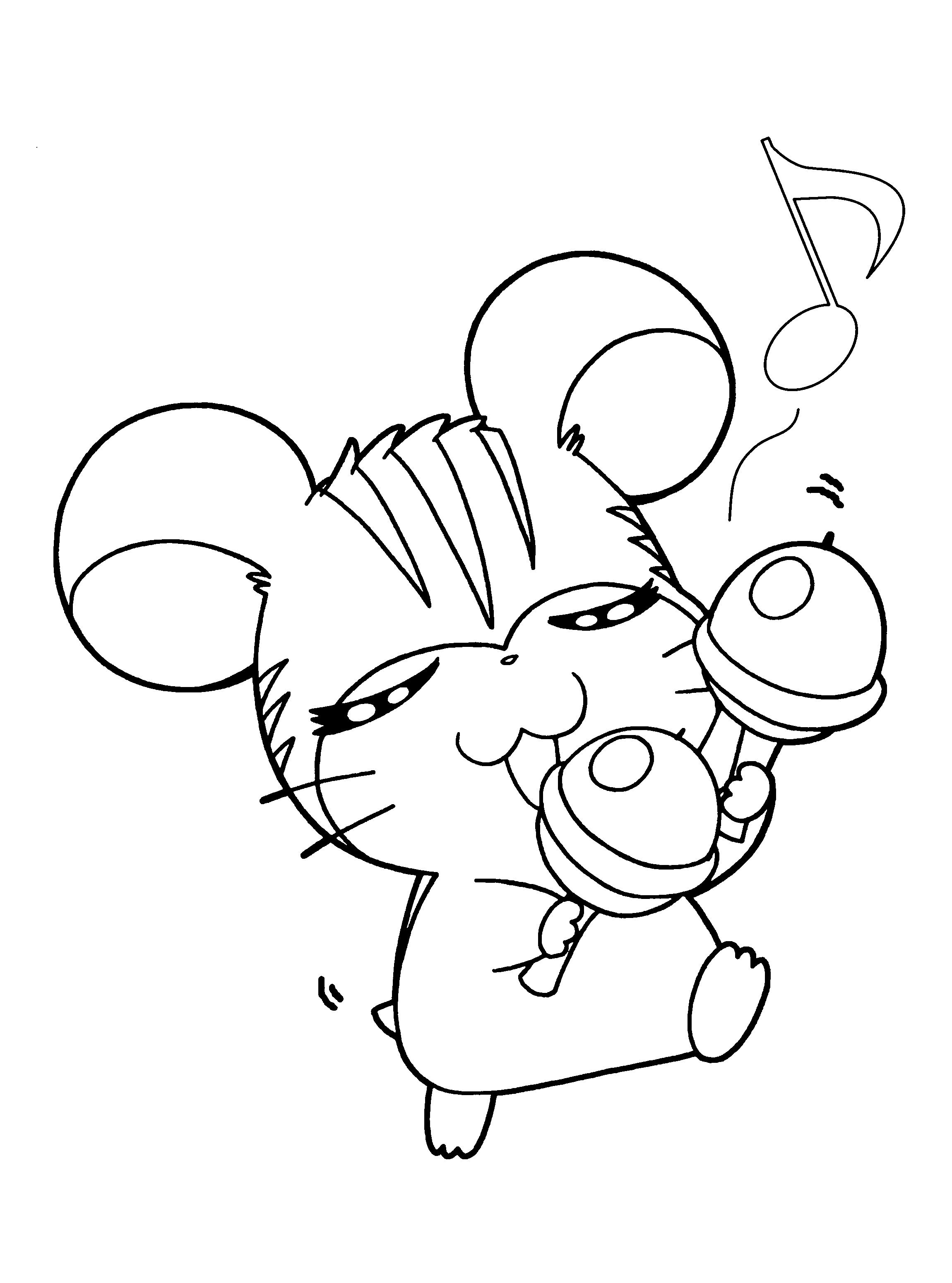 Coloring page: Hamtaro (Cartoons) #40012 - Free Printable Coloring Pages