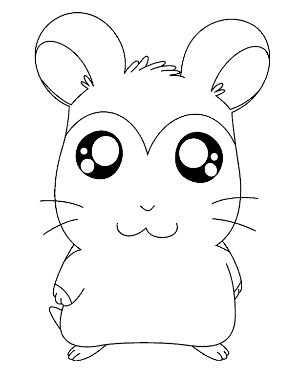 Coloring page: Hamtaro (Cartoons) #40019 - Free Printable Coloring Pages