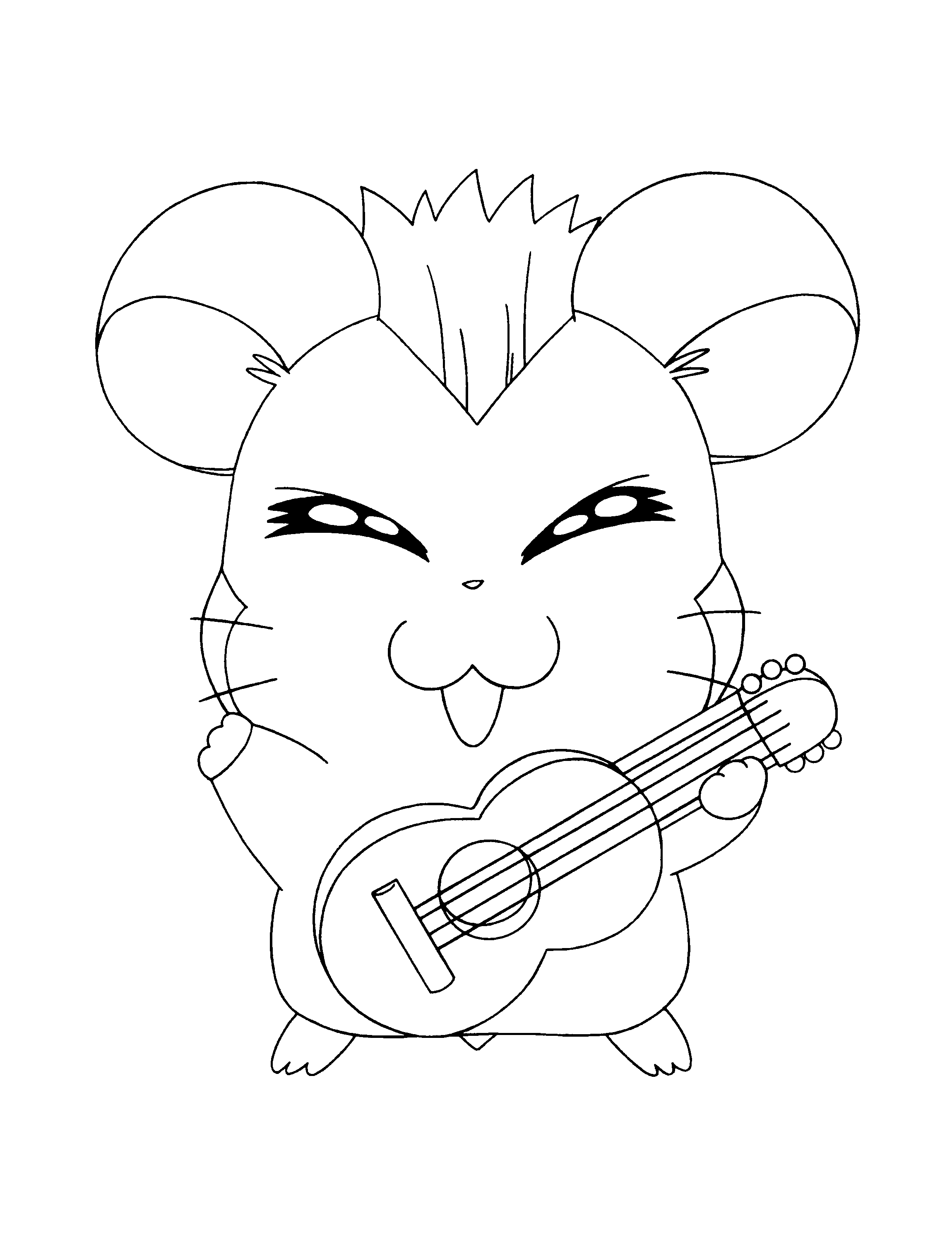 Coloring page: Hamtaro (Cartoons) #40057 - Free Printable Coloring Pages