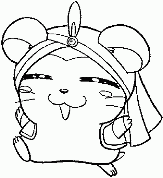 Coloring page: Hamtaro (Cartoons) #40068 - Free Printable Coloring Pages