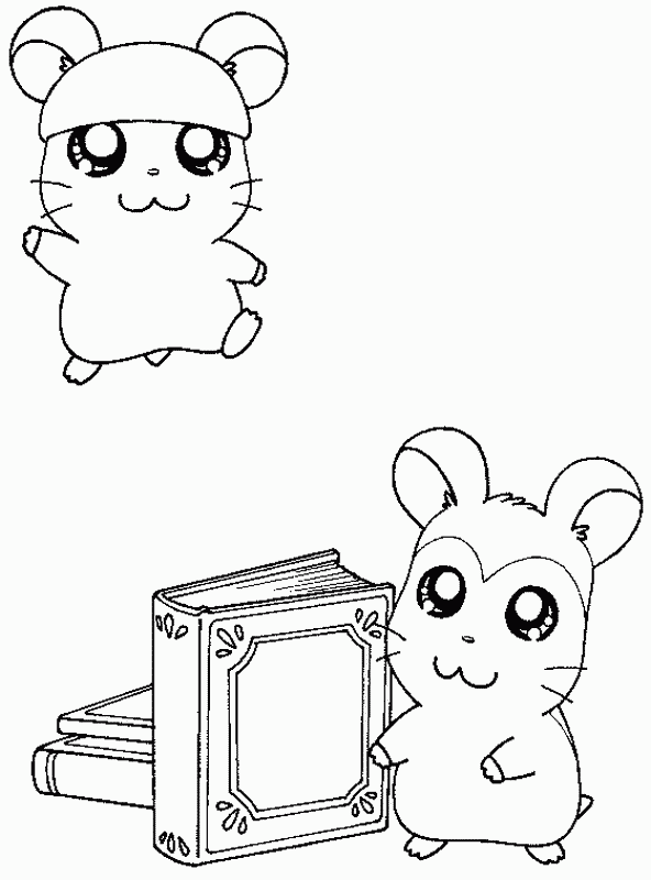 Coloring page: Hamtaro (Cartoons) #40087 - Free Printable Coloring Pages