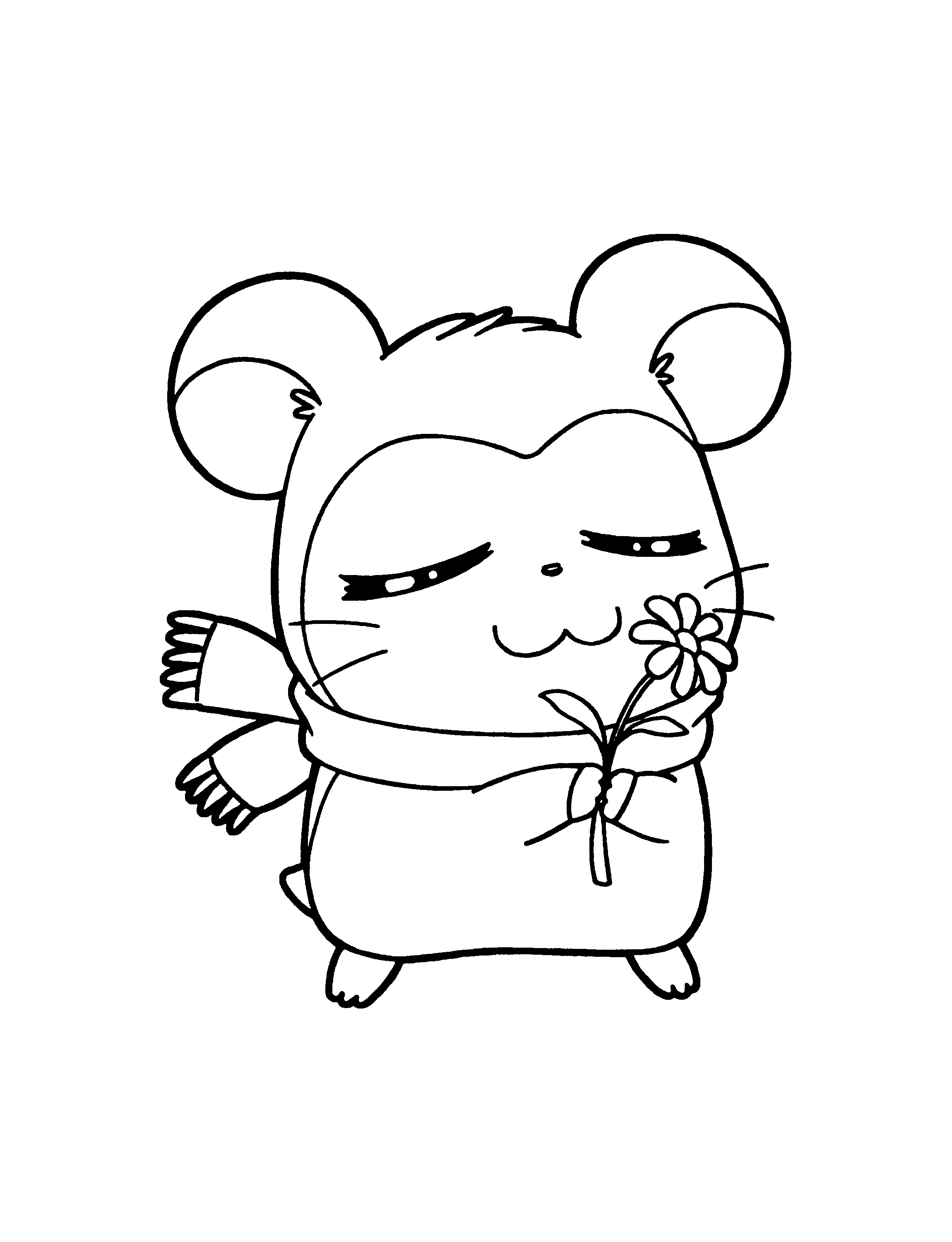 Coloring page: Hamtaro (Cartoons) #40089 - Free Printable Coloring Pages