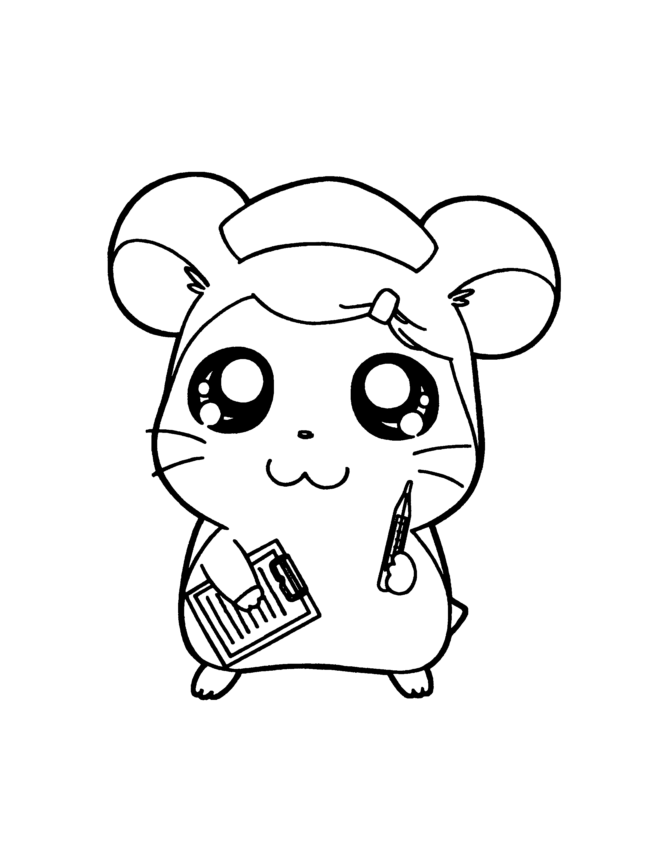 Coloring page: Hamtaro (Cartoons) #40094 - Free Printable Coloring Pages