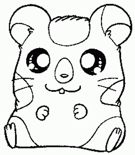 Coloring page: Hamtaro (Cartoons) #40109 - Free Printable Coloring Pages