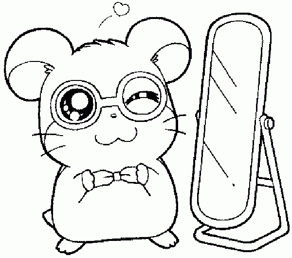 Coloring page: Hamtaro (Cartoons) #40122 - Free Printable Coloring Pages