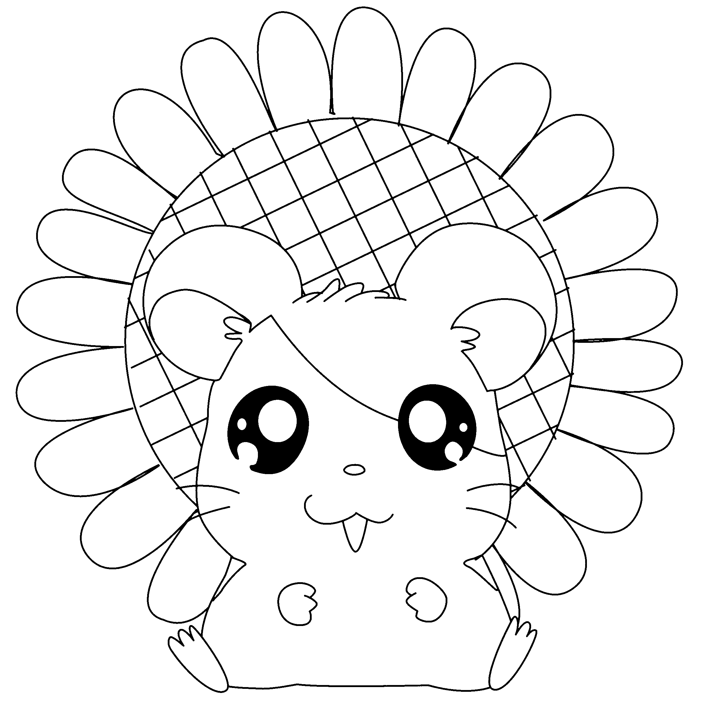 Coloring page: Hamtaro (Cartoons) #40131 - Free Printable Coloring Pages