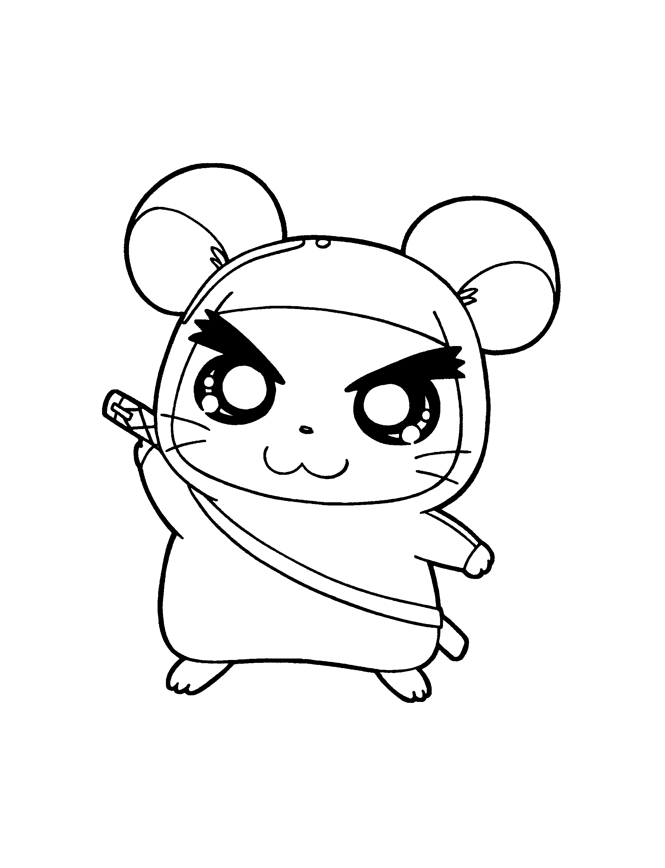 Coloring page: Hamtaro (Cartoons) #40150 - Free Printable Coloring Pages