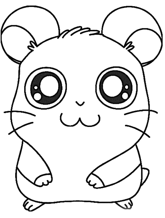 Coloring page: Hamtaro (Cartoons) #40177 - Free Printable Coloring Pages
