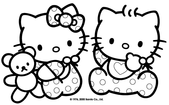 Coloring page: Hello Kitty (Cartoons) #36739 - Free Printable Coloring Pages