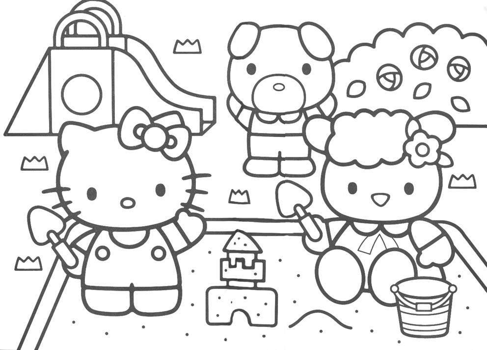 Coloring page: Hello Kitty (Cartoons) #36752 - Free Printable Coloring Pages