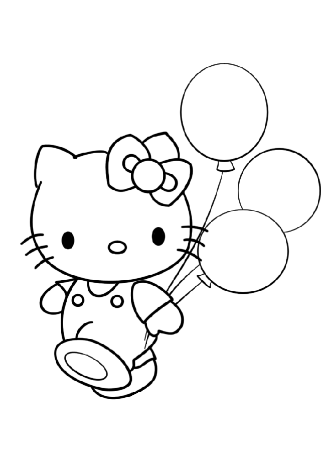 Coloring page: Hello Kitty (Cartoons) #36763 - Free Printable Coloring Pages