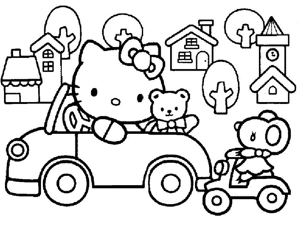 Coloring page: Hello Kitty (Cartoons) #36767 - Free Printable Coloring Pages