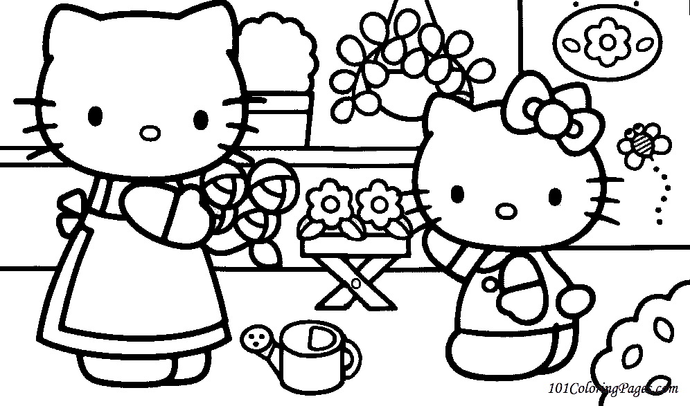 Coloring page: Hello Kitty (Cartoons) #36768 - Free Printable Coloring Pages