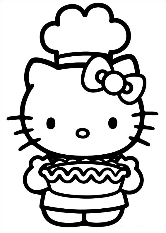 Coloring page: Hello Kitty (Cartoons) #36771 - Free Printable Coloring Pages