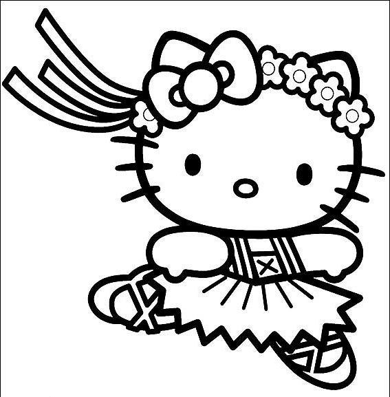 Coloring page: Hello Kitty (Cartoons) #36779 - Free Printable Coloring Pages