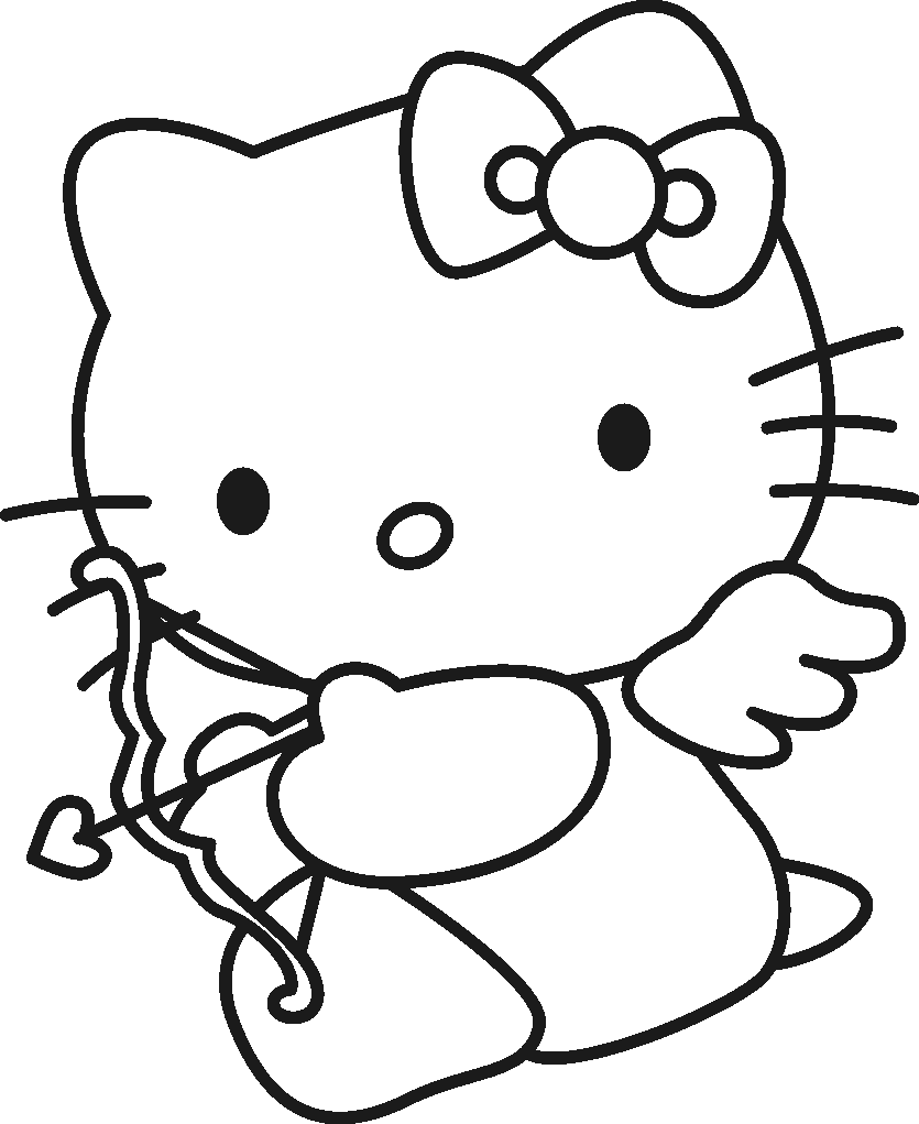 Drawing Hello Kitty #36782 (Cartoons) – Printable coloring pages