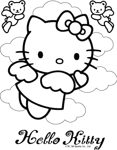 Coloring page: Hello Kitty (Cartoons) #36783 - Free Printable Coloring Pages