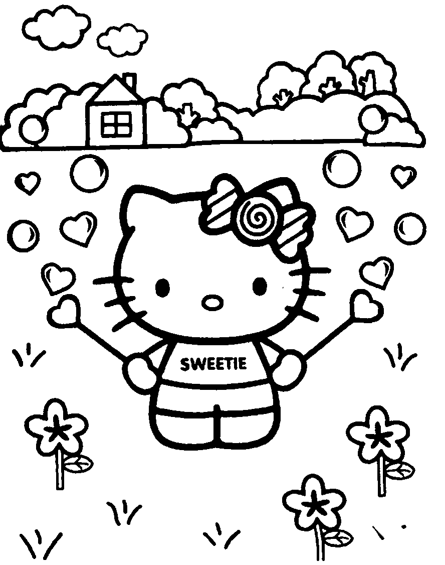 drawing hello kitty 36792 cartoons printable coloring pages