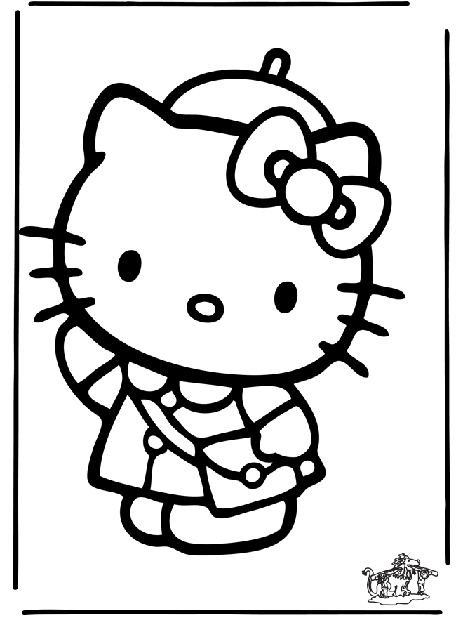 Coloring page: Hello Kitty (Cartoons) #36793 - Free Printable Coloring Pages