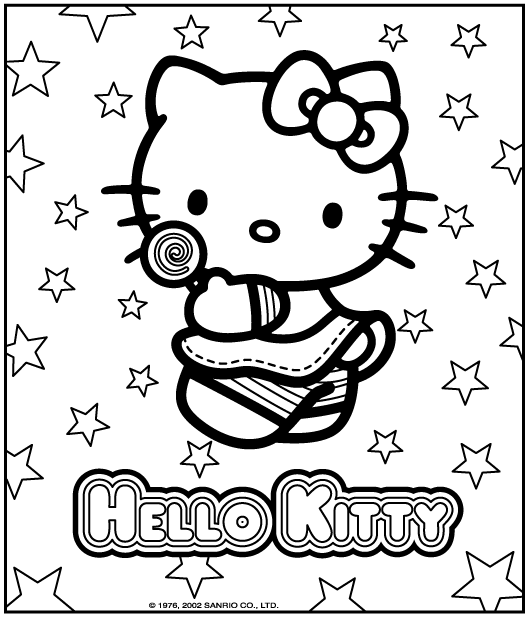 Coloring page: Hello Kitty (Cartoons) #36797 - Free Printable Coloring Pages