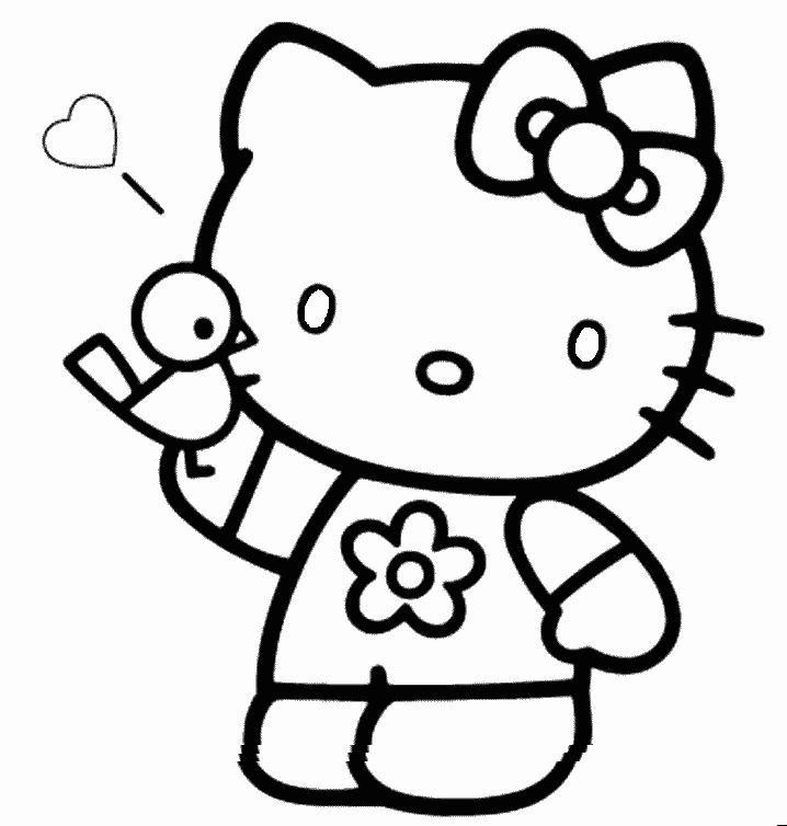 Coloring page: Hello Kitty (Cartoons) #36804 - Free Printable Coloring Pages