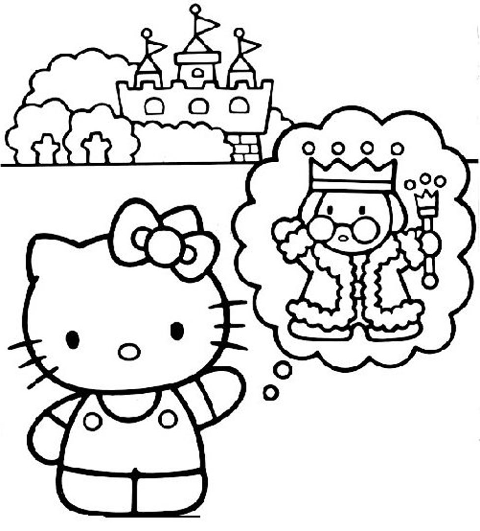 Coloring page: Hello Kitty (Cartoons) #36809 - Free Printable Coloring Pages