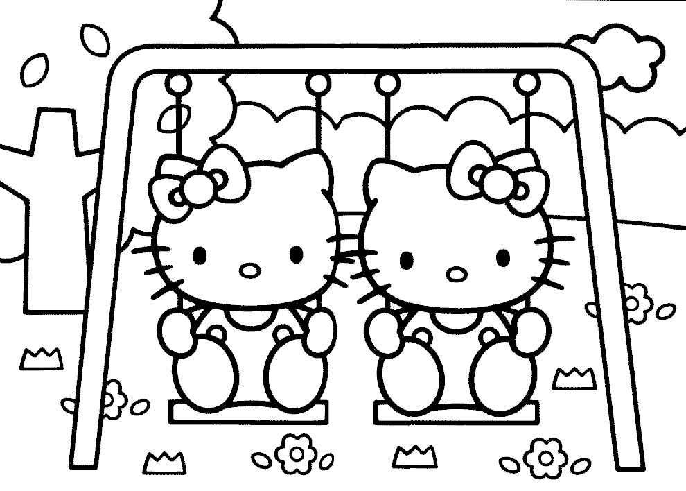 Coloring page: Hello Kitty (Cartoons) #36813 - Free Printable Coloring Pages