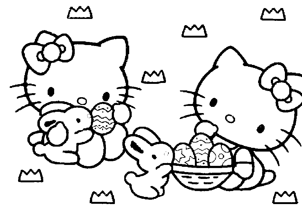 How to draw Hello Kitty - DrawingTutorials101.com  Hello kitty coloring,  Kitty coloring, Hello kitty colouring pages