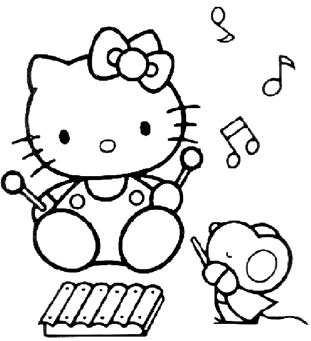 Coloring page: Hello Kitty (Cartoons) #36827 - Free Printable Coloring Pages