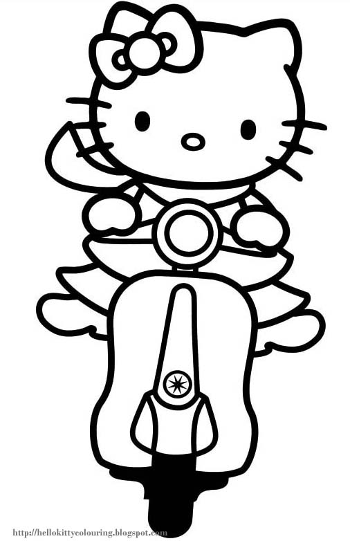 Coloring page: Hello Kitty (Cartoons) #36831 - Free Printable Coloring Pages