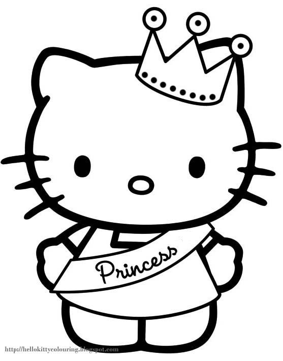 Coloring page: Hello Kitty (Cartoons) #36833 - Free Printable Coloring Pages