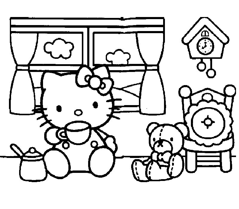 Hello Kitty #36834 (Cartoons) – Free Printable Coloring Pages